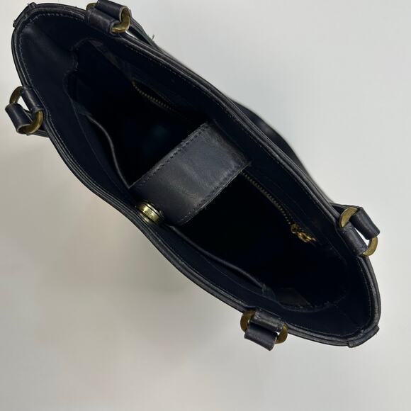 Vintage 1990’s Coach Tribeca 9099 Black Leather Shopper Tote Shoulder Bag - Picture 8 of 11